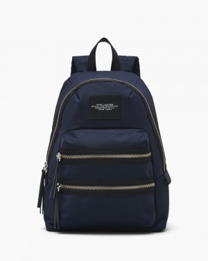 Marc Jacobs The Biker Nylon Large Backpack Blue | 64NJBKXDL