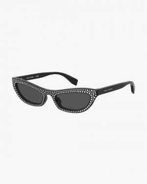 Marc Jacobs The Cat Eye Sunglasses Black | 29SDCJKZE