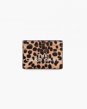 Marc Jacobs The Cheetah Card Case Black Multicolor | 06VXCHNKW