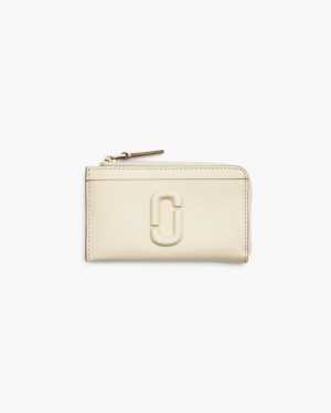 Marc Jacobs The Covered J Marc Top Zip Multi Wallet White | 65DZLVQHT