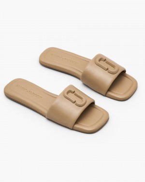 Marc Jacobs The J Marc Leather Sandal Brown | 60YURMLSO