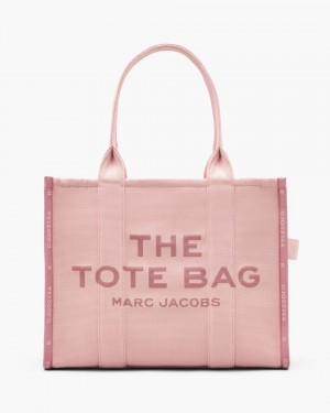 Marc Jacobs The Jacquard Large Tote Bag Rose | 84PXQCMFE