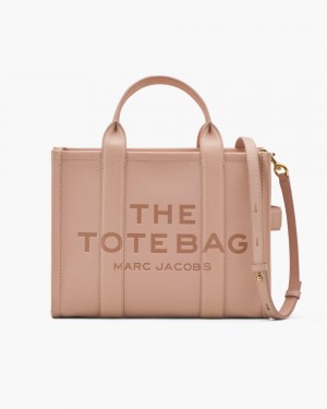 Marc Jacobs The Leather Medium Tote Bag Rose | 40XLPTOMN