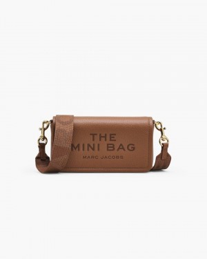 Marc Jacobs The Leather Mini Bag Argan Oil | 48WXZCEVY