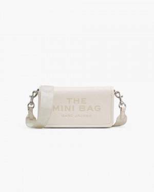 Marc Jacobs The Leather Mini Bag Cotton | 53CSQLWUI