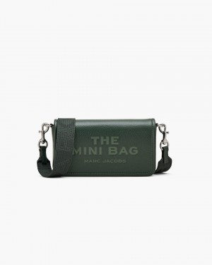 Marc Jacobs The Leather Mini Bag Dark Green | 58BMDUSWT