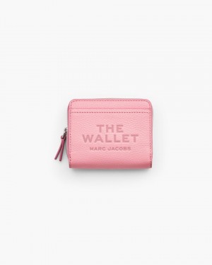 Marc Jacobs The Leather Mini Compact Wallet Pink | 67CJMYSDH