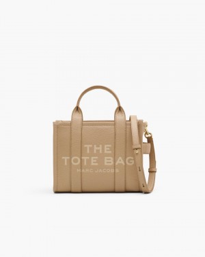 Marc Jacobs The Leather Small Tote Bag Brown | 60LCRAYNE