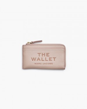 Marc Jacobs The Leather Top Zip Multi Wallet Rose | 70HDPGNOZ