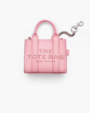 Marc Jacobs The Nano Tote Bag Charm Pink | 18OLQJRSG