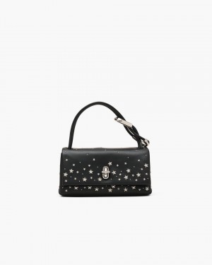 Marc Jacobs The Star-Studded Leather Mini Dual Bag Black | 52OFUGZYI