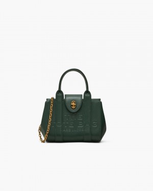 Marc Jacobs The Turnlock Crossbody Tote Bag Dark Green | 92HOGSFXB