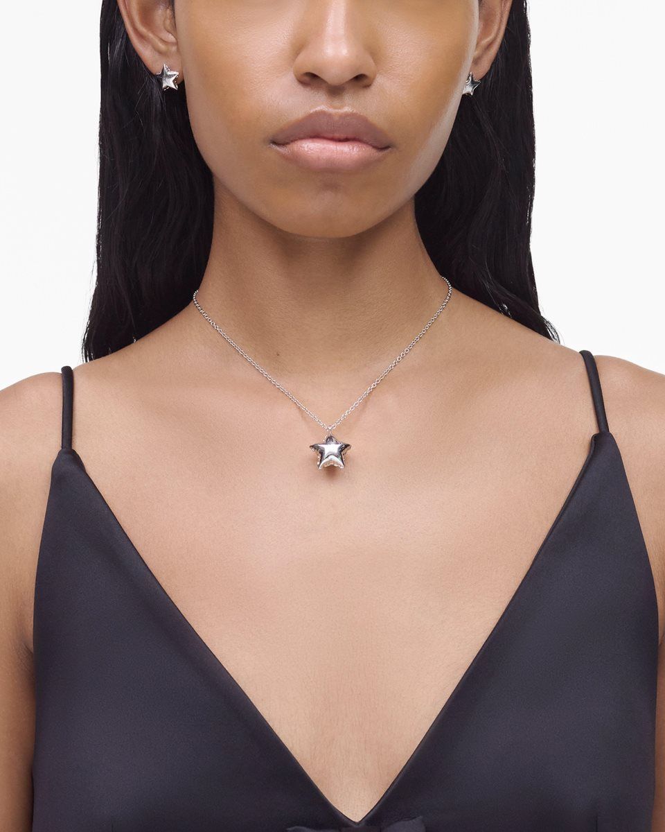 Marc Jacobs Balloon Star Necklace Light Silver | 18CLOWAHG