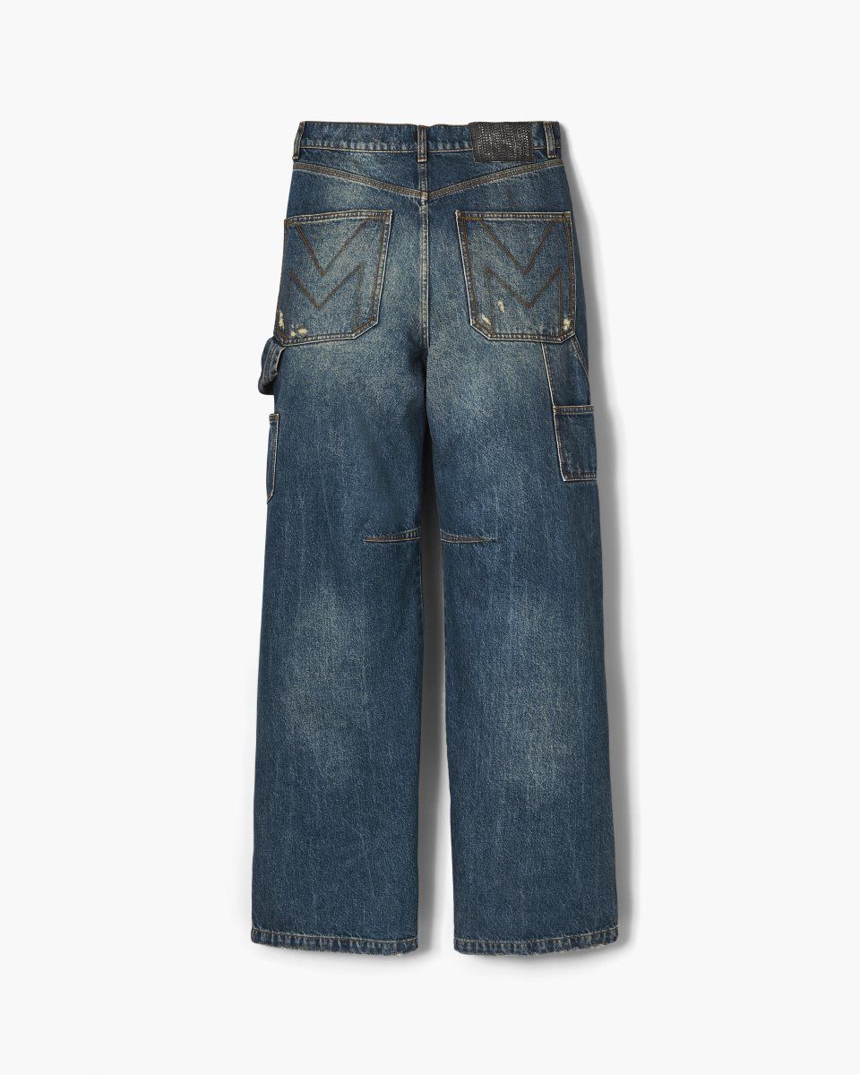 Marc Jacobs Grunge Oversized Carpenter Jean Indigo | 93JBFOZQE