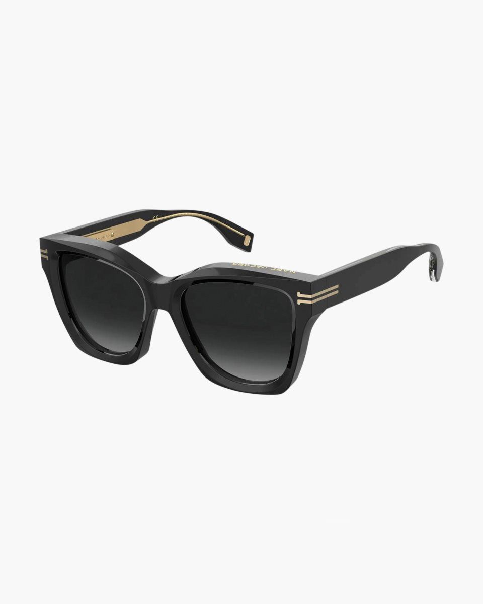 Marc Jacobs Icon Edge Oversized Square Sunglasses Black | 54XMSEHKW