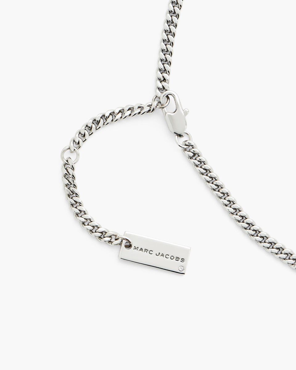 Marc Jacobs J Marc Zipper Necklace Silver | 38CKNAVRH