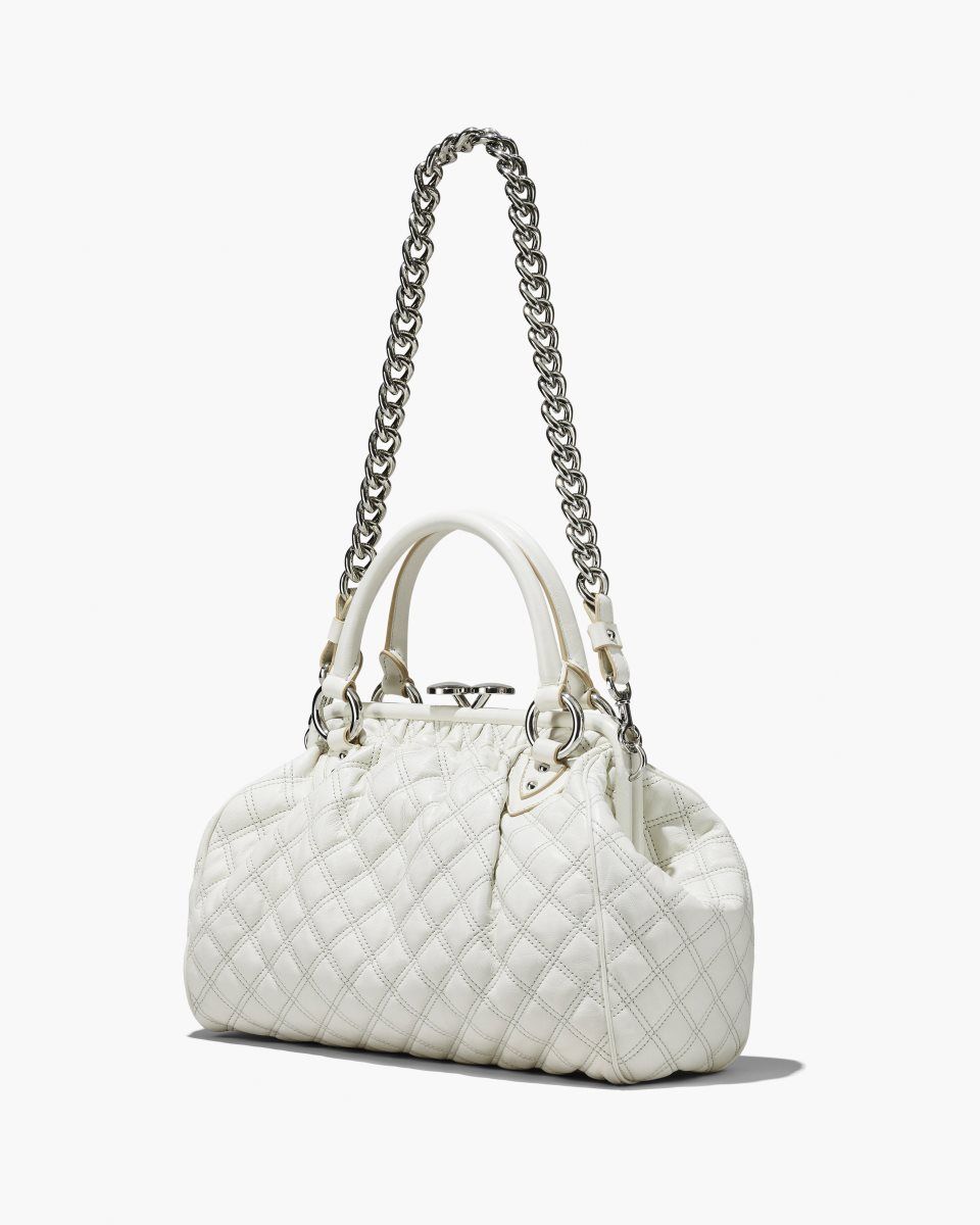 Marc Jacobs Re-Edition Quilted Leather Stam Bag White | 78SJACZPU