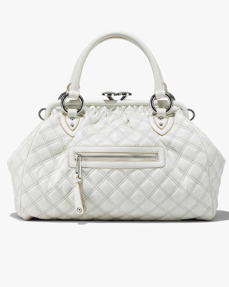 Marc Jacobs Re-Edition Quilted Leather Stam Bag White | 78SJACZPU