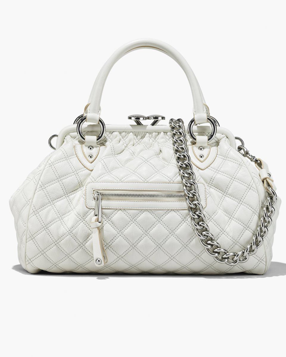 Marc Jacobs Re-Edition Quilted Leather Stam Bag White | 78SJACZPU