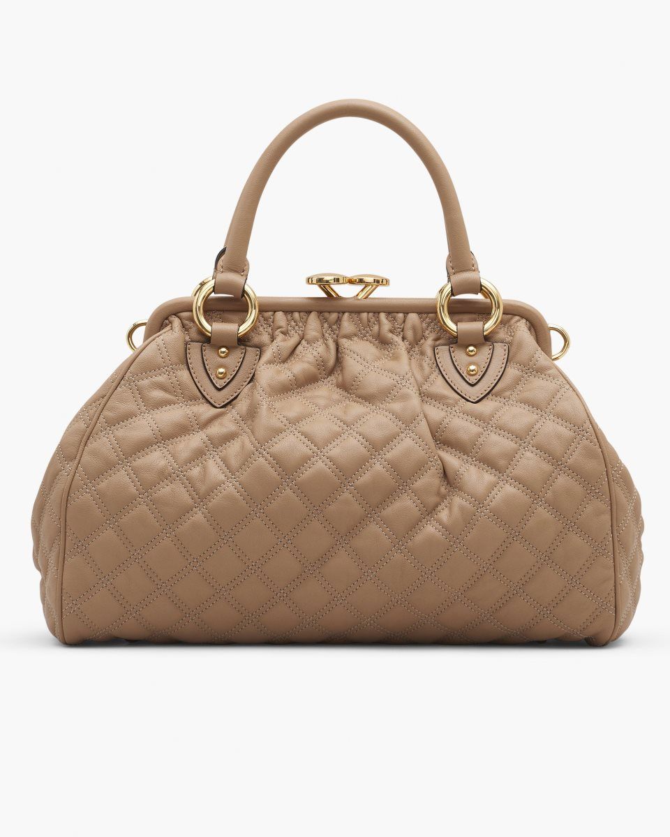 Marc Jacobs Re-Edition Quilted Leather Stam Bag Brown | 26OWKDEHZ