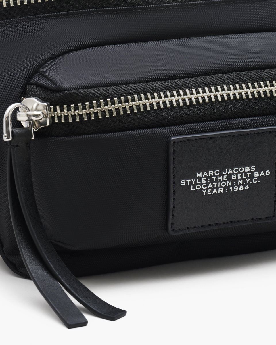 Marc Jacobs The Biker Nylon Belt Bag Black | 84NXVZIQY