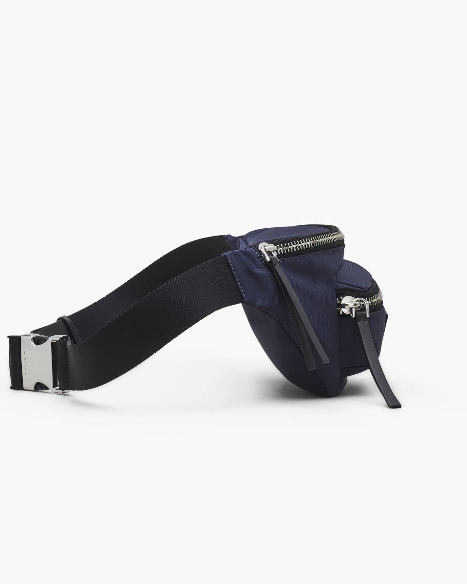 Marc Jacobs The Biker Nylon Belt Bag Blue | 68YZWAKSD