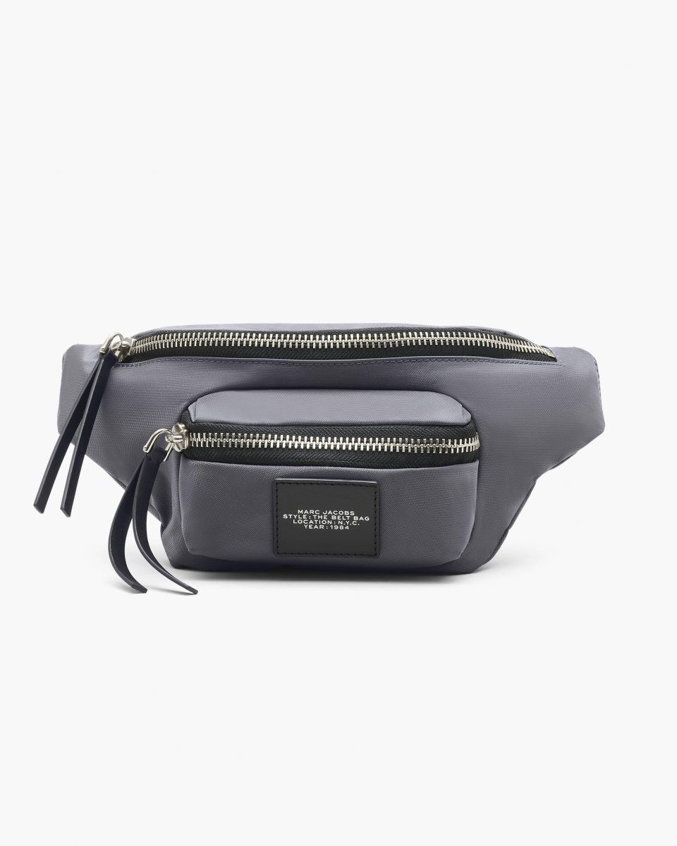 Marc Jacobs The Biker Nylon Belt Bag Dark Grey | 26QXHMNYT