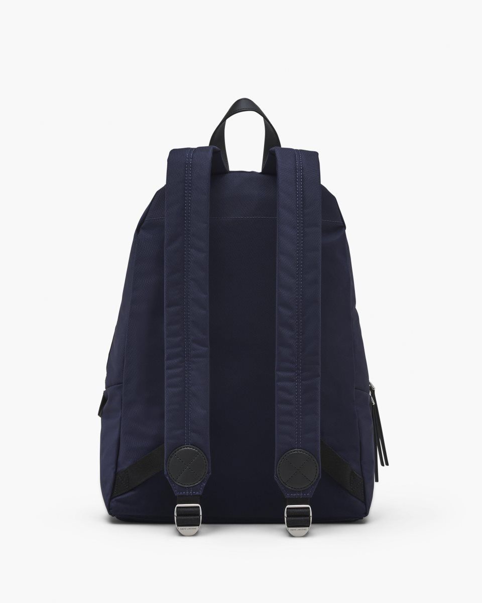 Marc Jacobs The Biker Nylon Large Backpack Blue | 64NJBKXDL