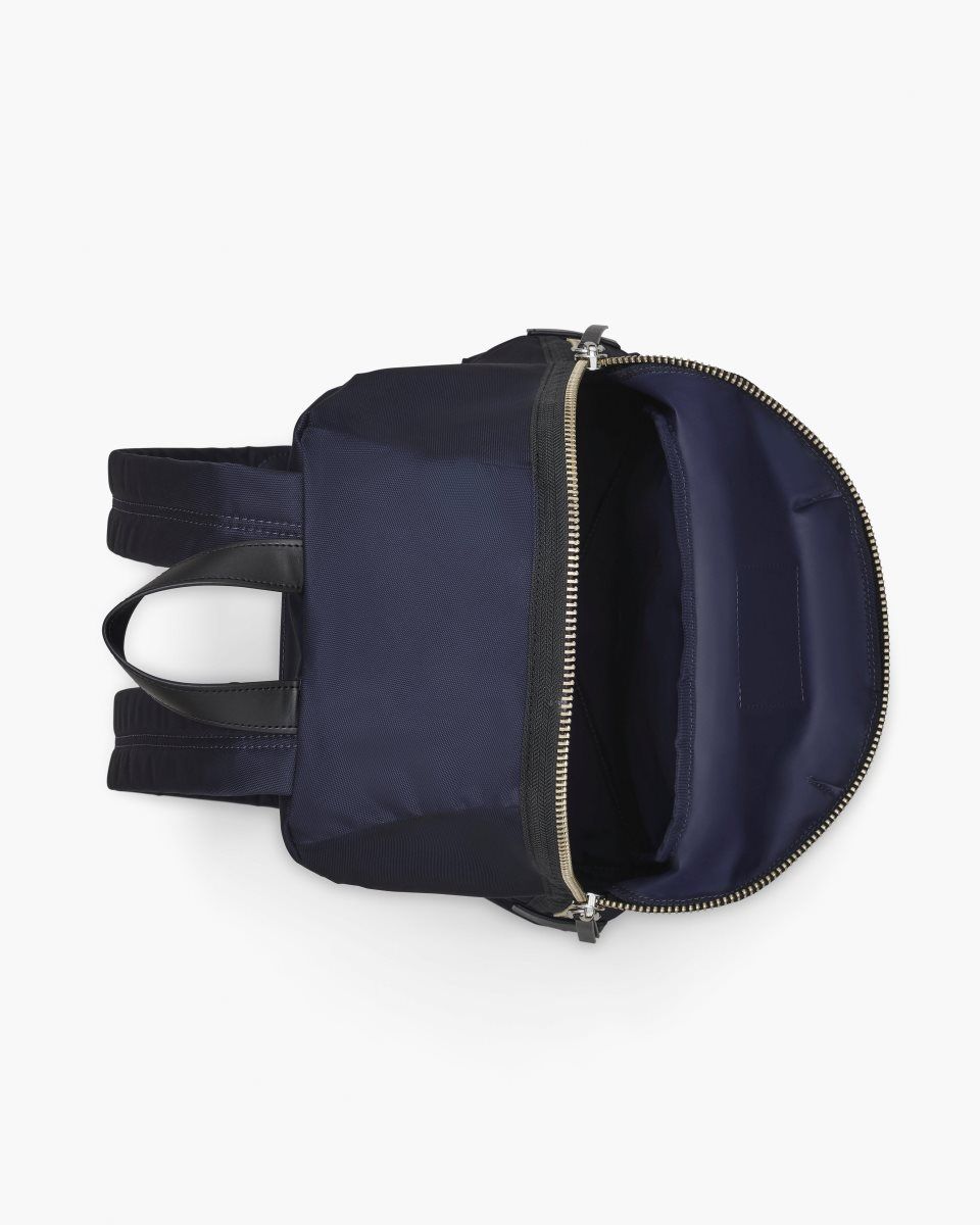 Marc Jacobs The Biker Nylon Large Backpack Blue | 64NJBKXDL