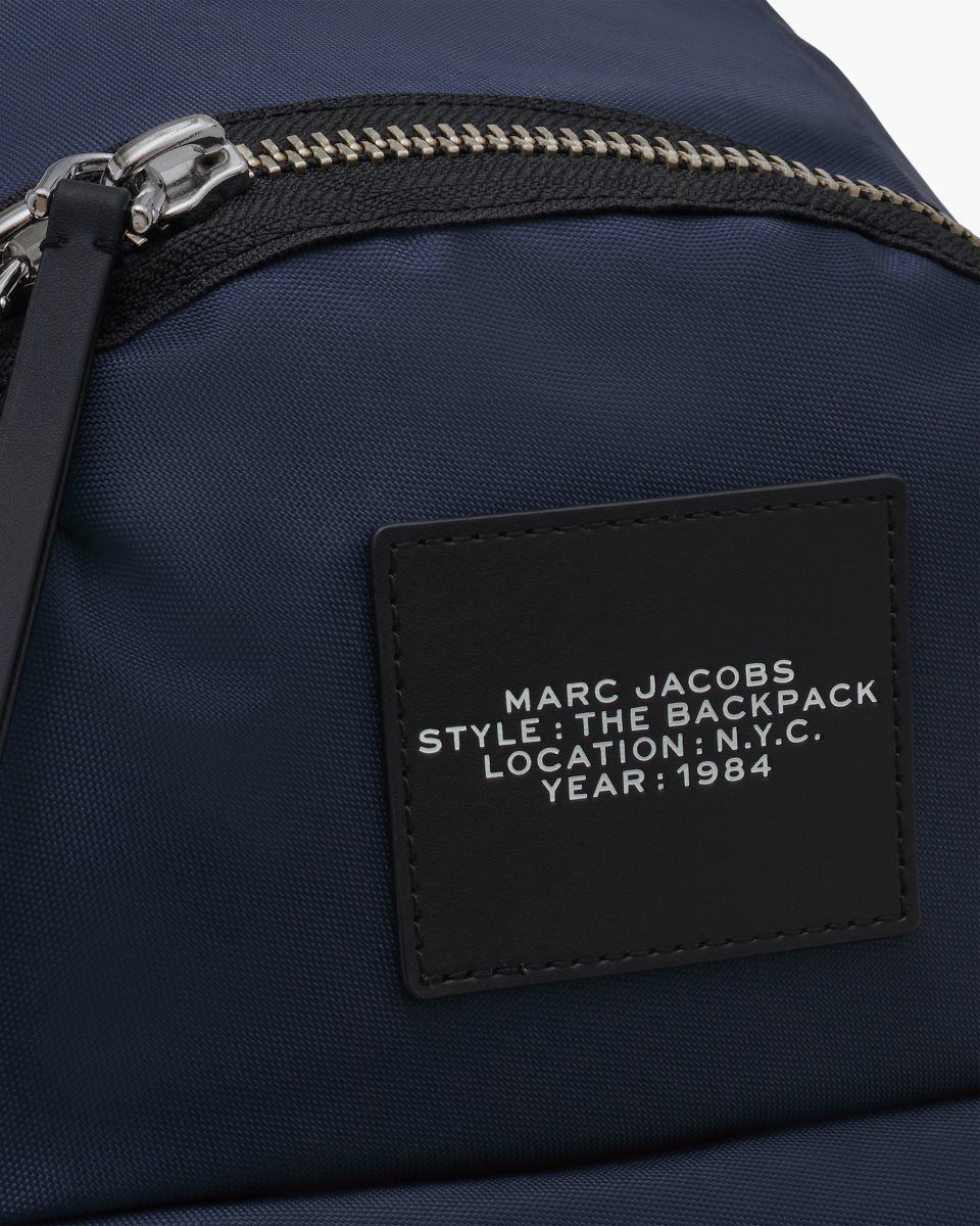 Marc Jacobs The Biker Nylon Large Backpack Blue | 64NJBKXDL