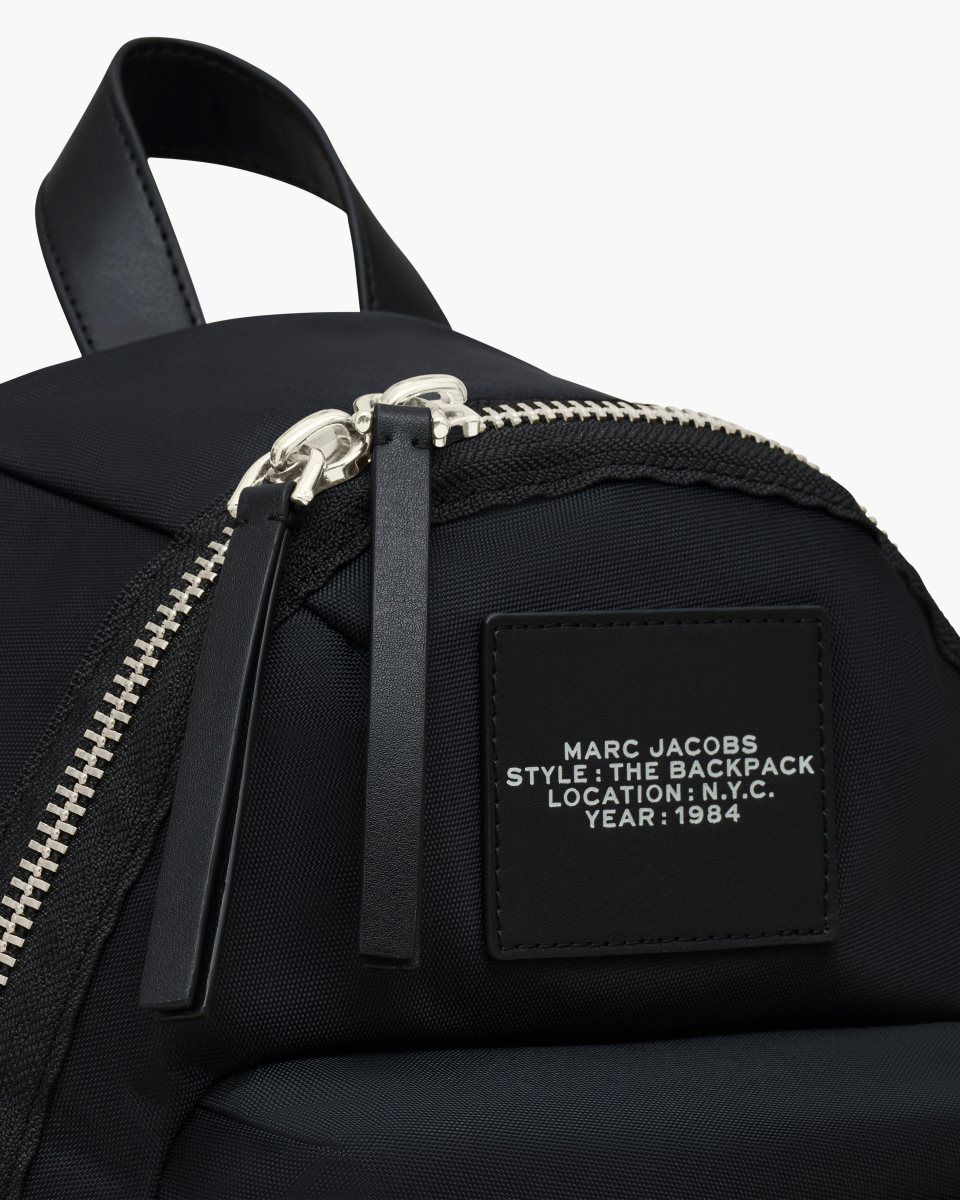 Marc Jacobs The Biker Nylon Medium Backpack Black | 27MUXCKAD