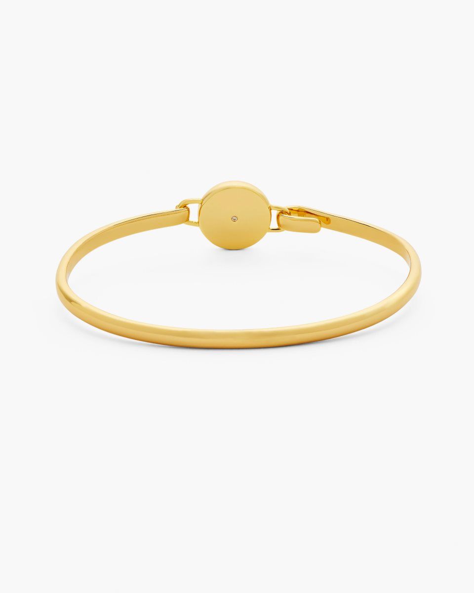 Marc Jacobs The Button Hinge Bracelet Gold / Black | 13ZOSNMGQ