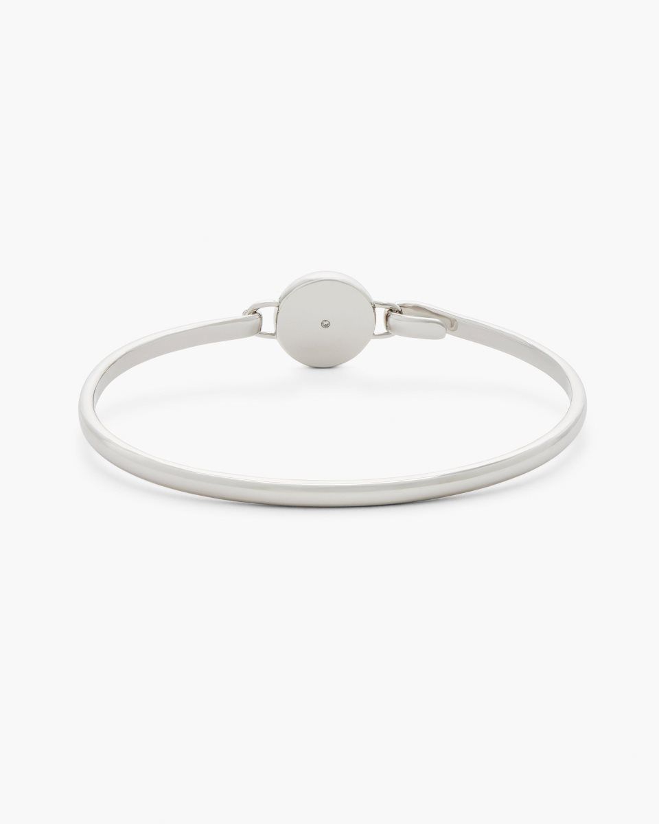 Marc Jacobs The Button Hinge Bracelet Silver / Black | 15BOZSQPM