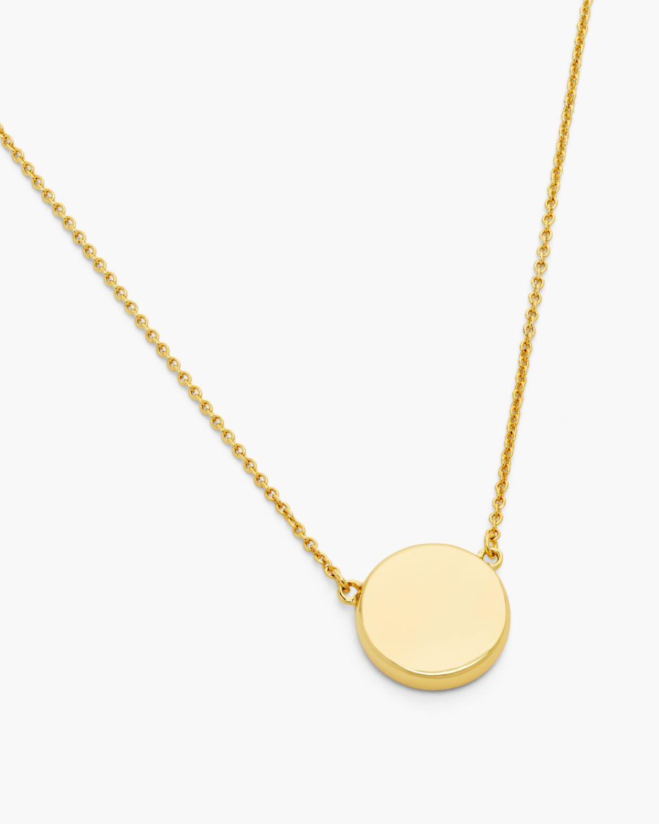 Marc Jacobs The Button Pendant Necklace Gold / Cream | 64UFATKMG