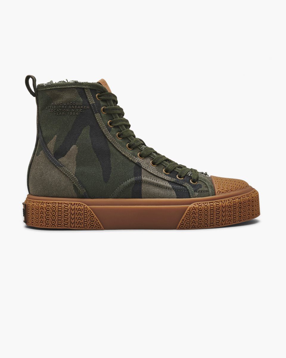 Marc Jacobs The Camo Jacquard High Top Sneaker Camo Multicolor | 30GYZCKEA