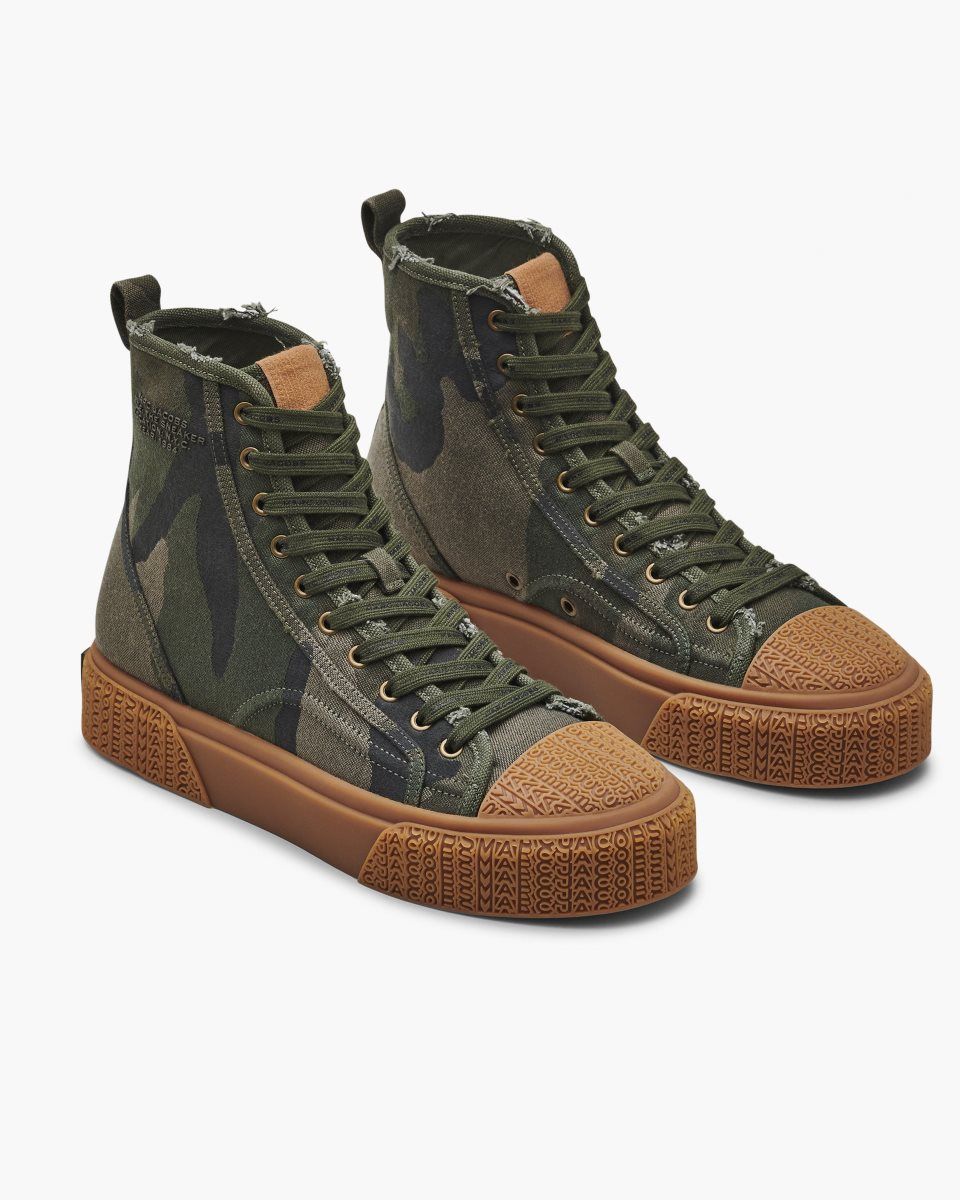 Marc Jacobs The Camo Jacquard High Top Sneaker Camo Multicolor | 30GYZCKEA