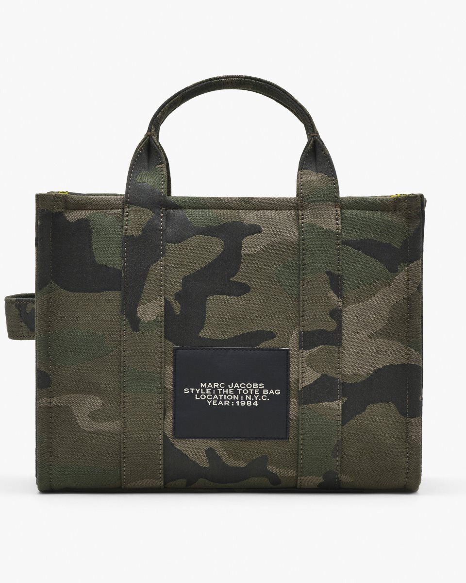 Marc Jacobs The Camo Jacquard Medium Tote Bag Camo Multicolor | 27SOKZJYX