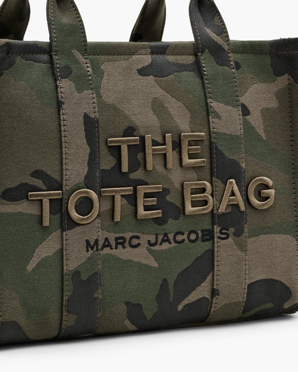 Marc Jacobs The Camo Jacquard Medium Tote Bag Camo Multicolor | 27SOKZJYX