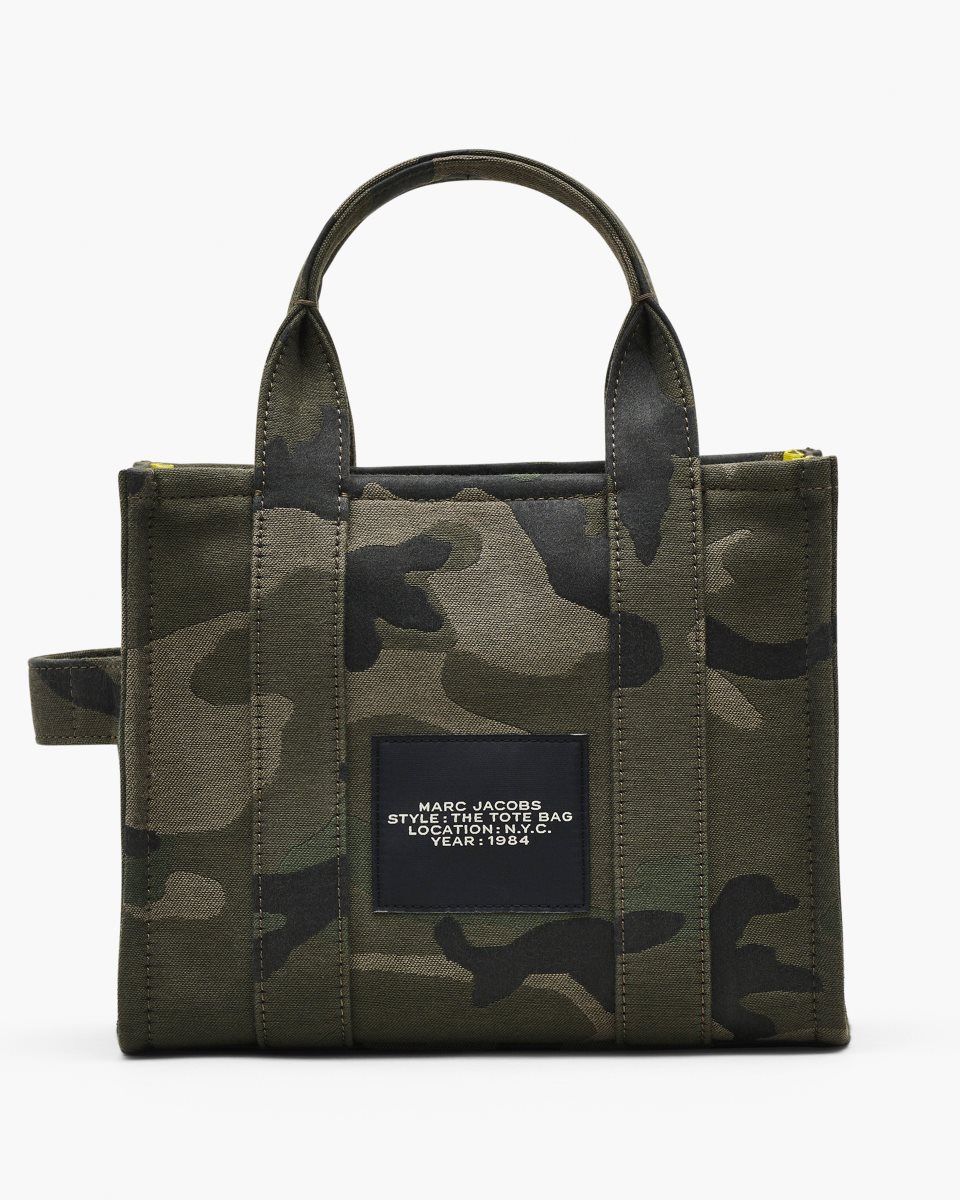 Marc Jacobs The Camo Jacquard Small Tote Bag Camo Multicolor | 03ZUEMISB