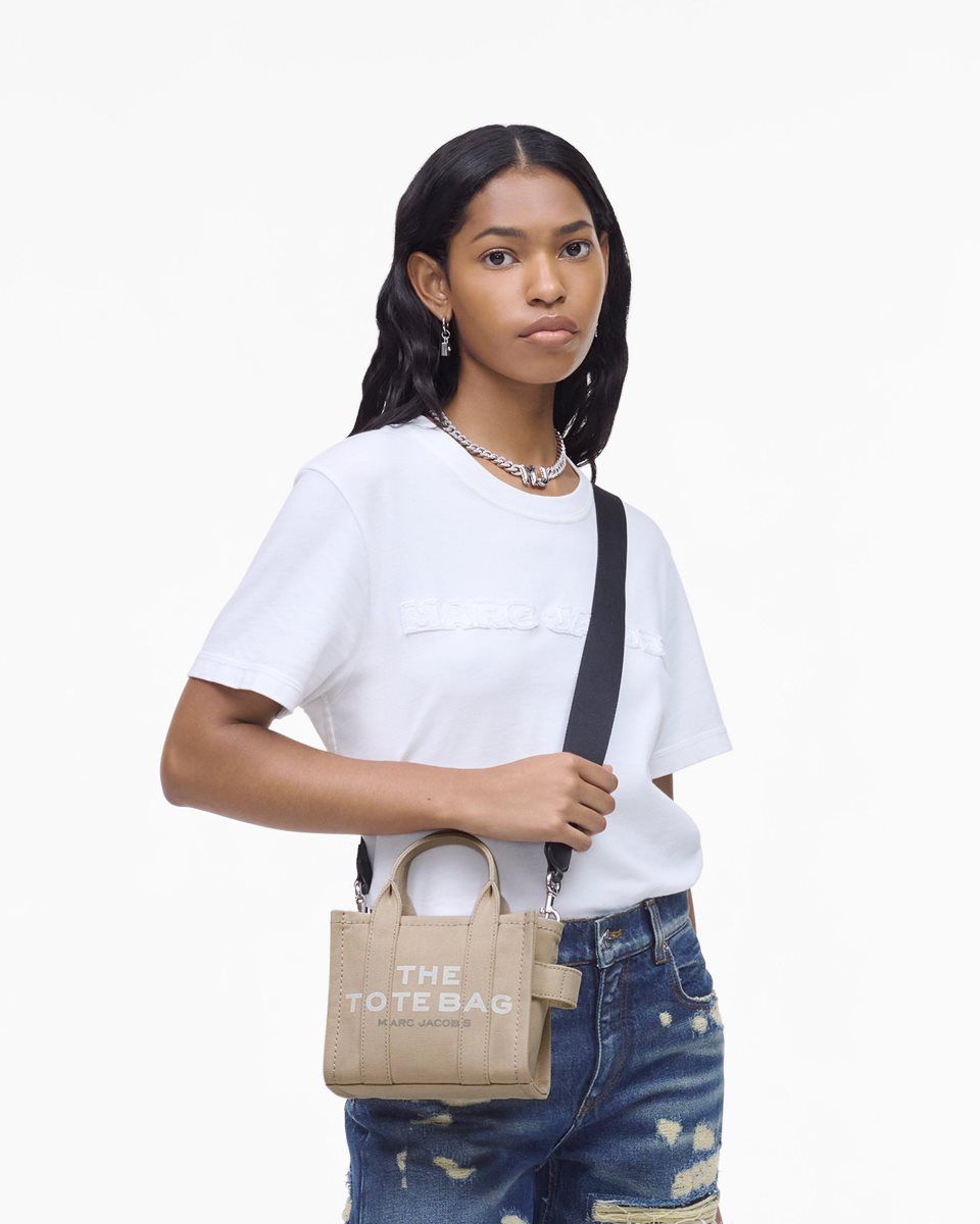 Marc Jacobs The Canvas Crossbody Tote Bag Beige | 76UIHBMYC