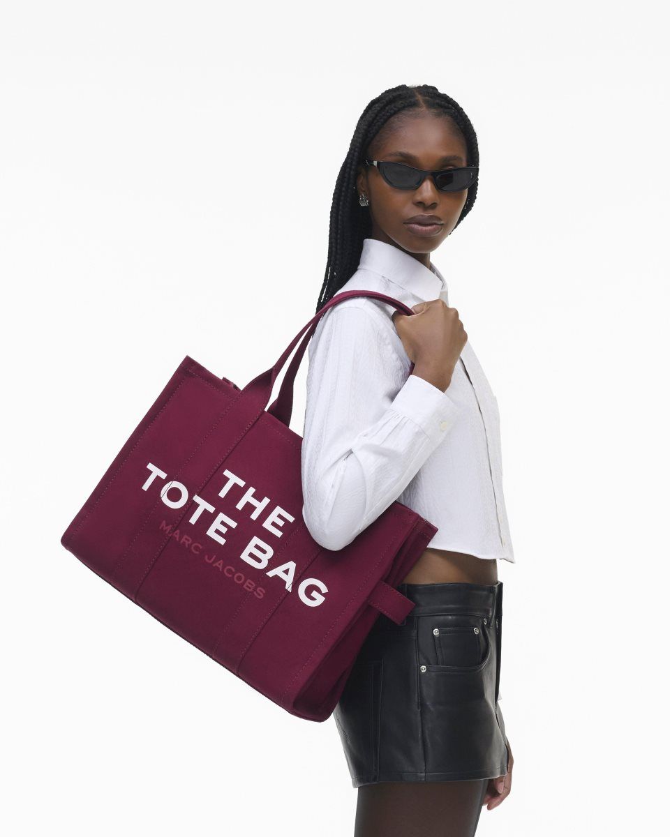 Marc Jacobs The Canvas Large Tote Bag Burgundy | 97EDLCQGP