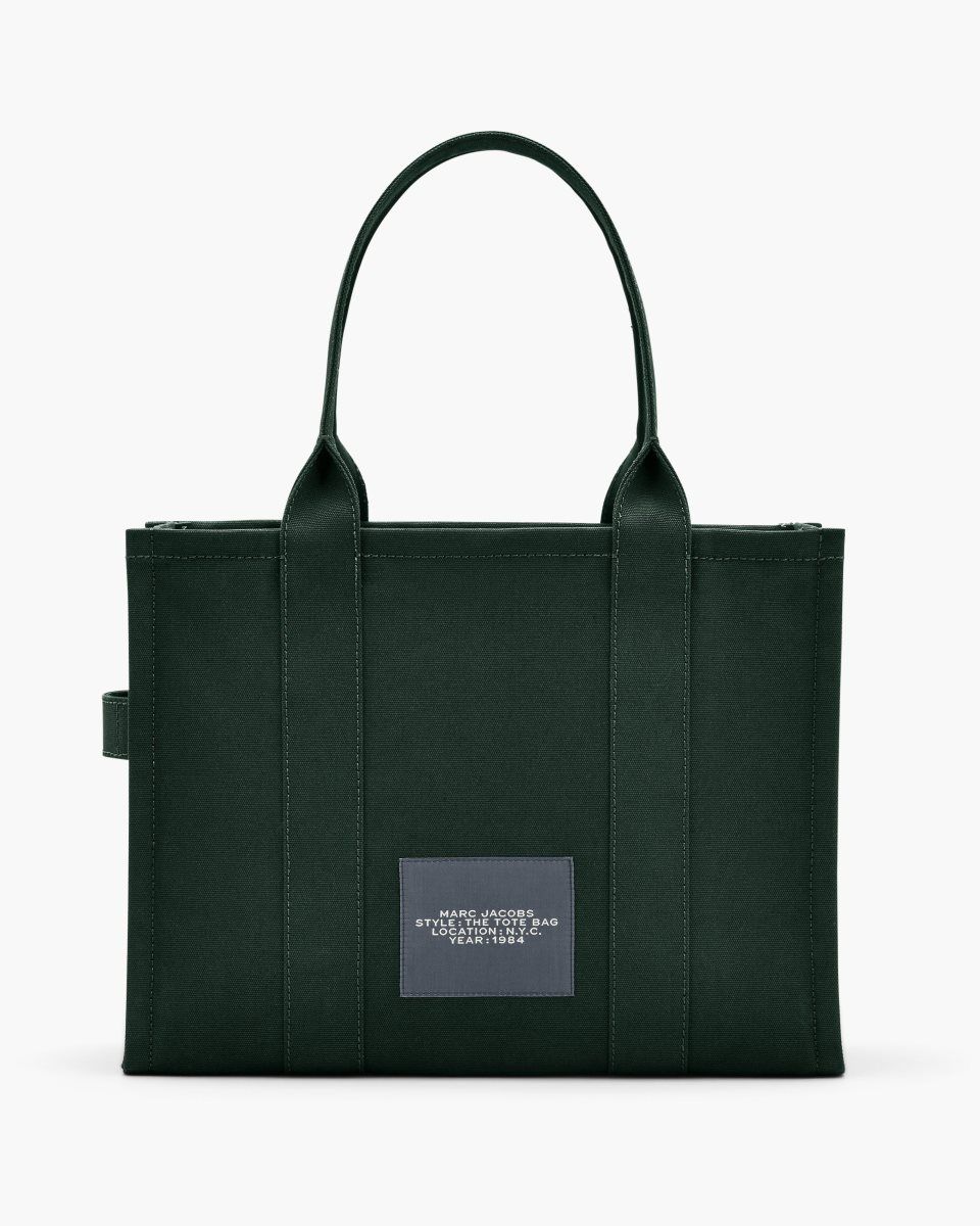 Marc Jacobs The Canvas Large Tote Bag Dark Green | 07VPDFWCB