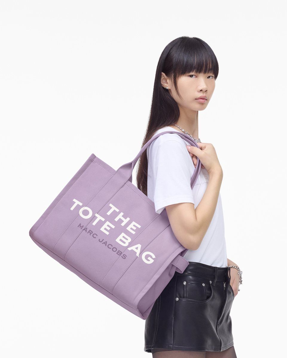 Marc Jacobs The Canvas Large Tote Bag Purple | 86AQOKVDW