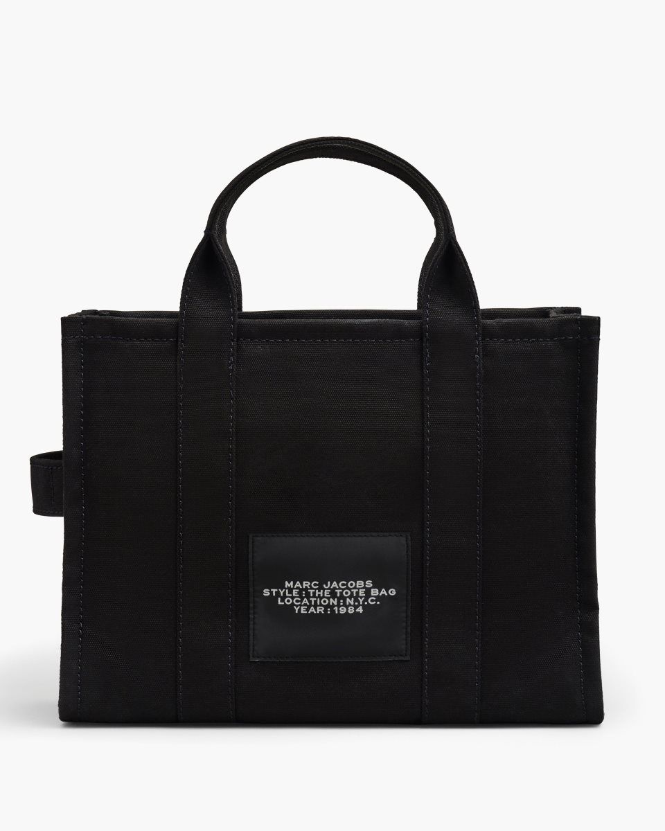 Marc Jacobs The Canvas Medium Tote Bag Black | 95WLIFZNK