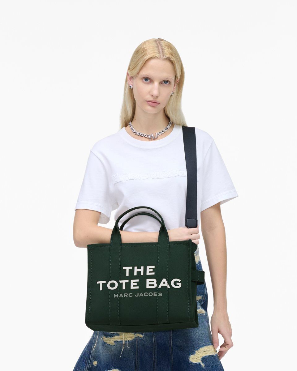 Marc Jacobs The Canvas Medium Tote Bag Dark Green | 15QTOBCIJ