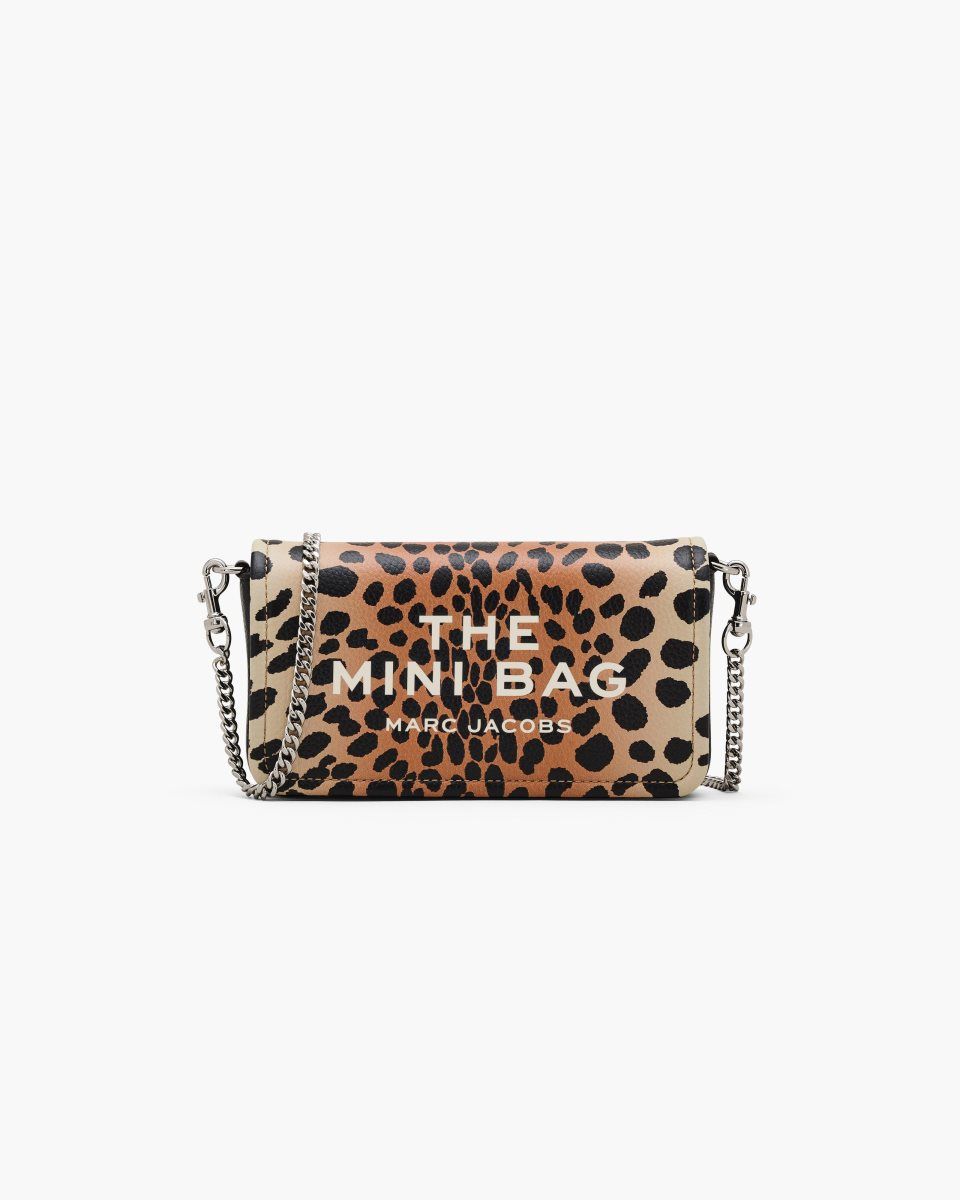 Marc Jacobs The Cheetah Chain Mini Bag Black Multicolor | 50JUALNSX