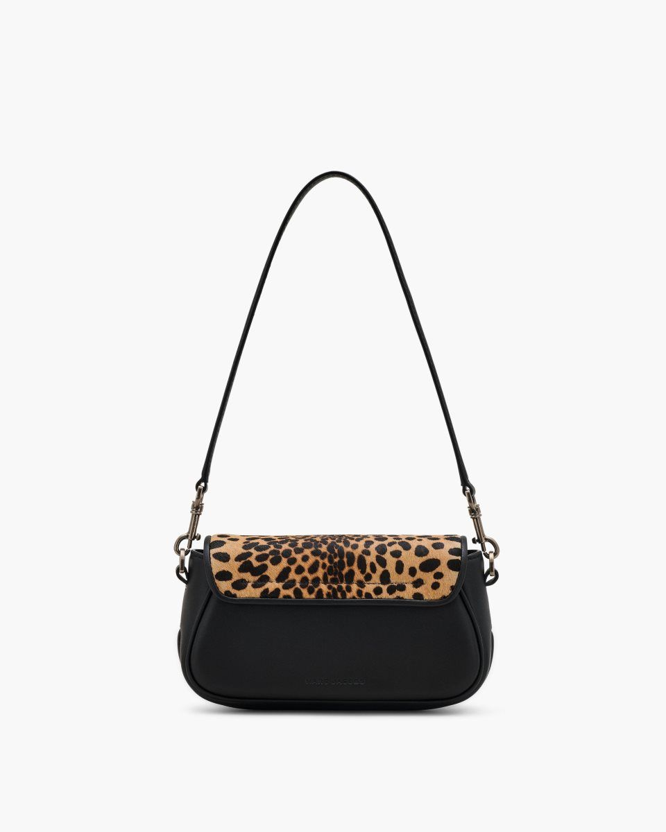 Marc Jacobs The Cheetah Haircalf Clover Shoulder Bag Black Multicolor | 16BSEFZTV