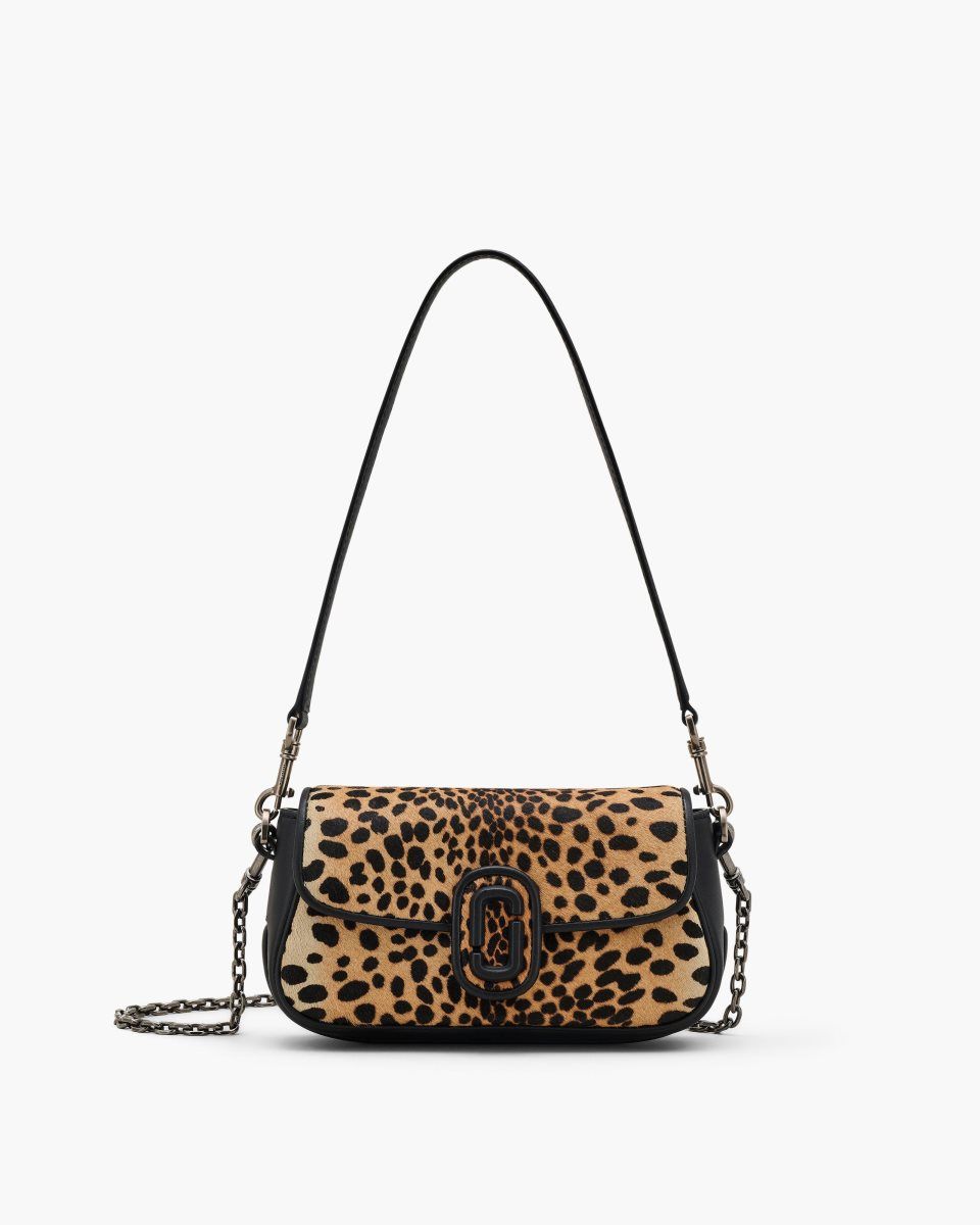 Marc Jacobs The Cheetah Haircalf Clover Shoulder Bag Black Multicolor | 16BSEFZTV