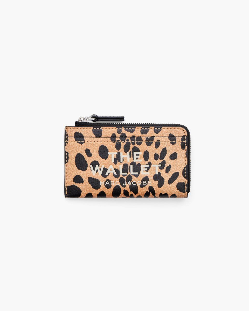 Marc Jacobs The Cheetah Top Zip Multi Wallet Black Multicolor | 12QSPOJFM