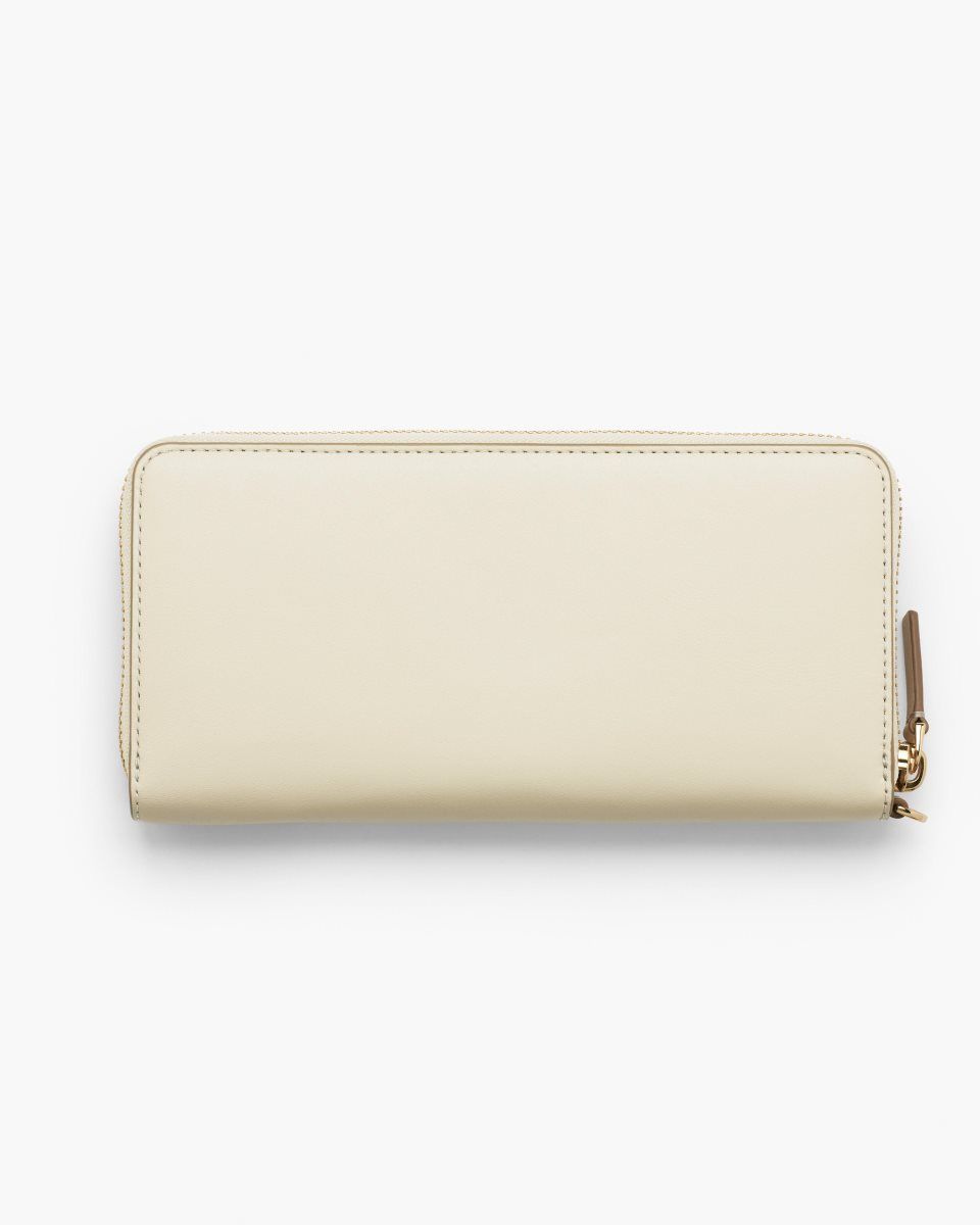 Marc Jacobs The Covered J Marc Continental Wallet White | 06RIFJTHE